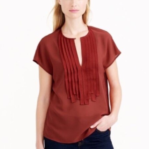 BLACK J. Crew grosgrain ribbon top - Picture 2 of 3